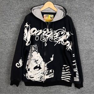 JH Designs SpongeBob SquarePants full zip Hoodie Sweatshirt graphic size XL